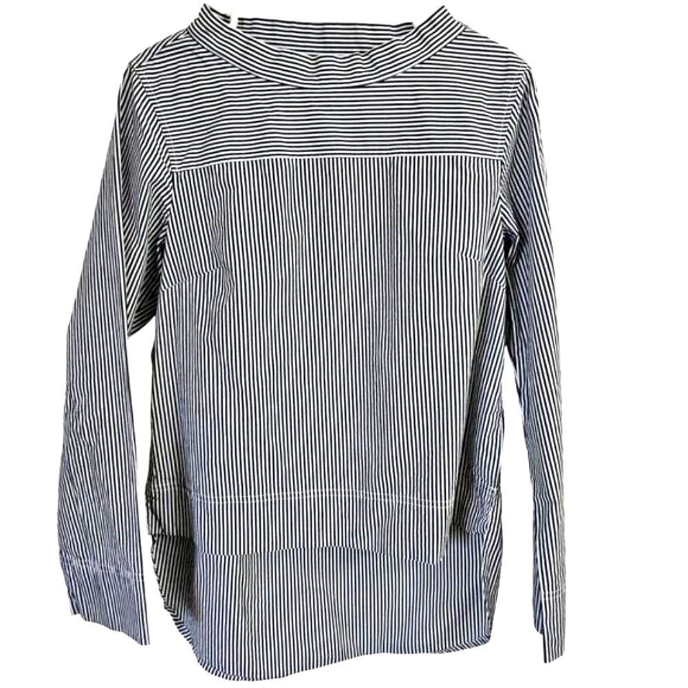 J. Crew Factory Store Women's‎ Funnel Neck Pullover Shirt 4 Casual Business